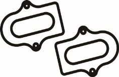 Replacement Gasket, Pontiac Flange, pair