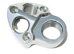 Block Adapter Plate, Mazda Rotary for WP316, 2 inlets and 1 outlet