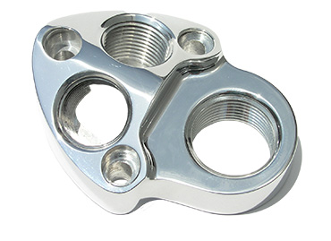 Block Adapter Plate, Mazda Rotary for WP316, 2 inlets and 1 outlet