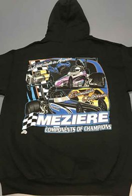 Hooded Sweatshirt, Dragster Design, Adult XX-Large