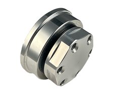 Cap and Bung Assembly, AN #16 Style, Aluminum Bung