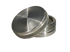 Cap and Bung Assembly, Fuel Filler Style, Aluminum Bung