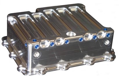 Powerglide Transmission Pan with Heat Exchanger