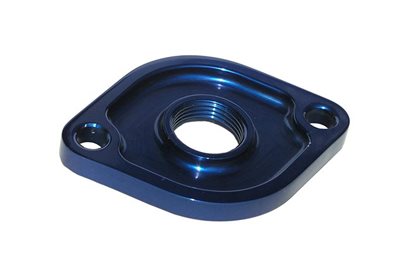 Water Neck Plate, 3/4 NPT female thread, fits Chevy and BB Mopar.