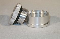 Cap and Bung Assembly, Rear End or Weight Bar Style, Stainless Steel Bung