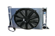 Radiator, Sportsman style, 16" x 25", with fan and shroud