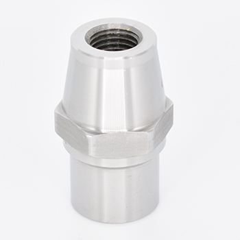 Tube End with hex, fits 7/8" x .058 tube, 7/16-20 left thread